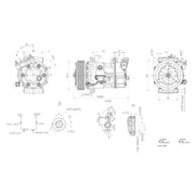 Hella Air Conditioning Compressor fits Mini Mini 2006-2015 1.6