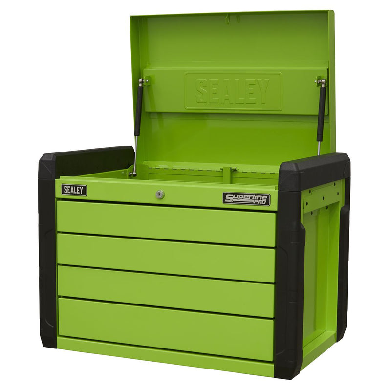 Superline Pro Superline PRO Push-to-Open Topchest 4 Drawer - Green APPD4G Superline Pro - Dynamic Drive