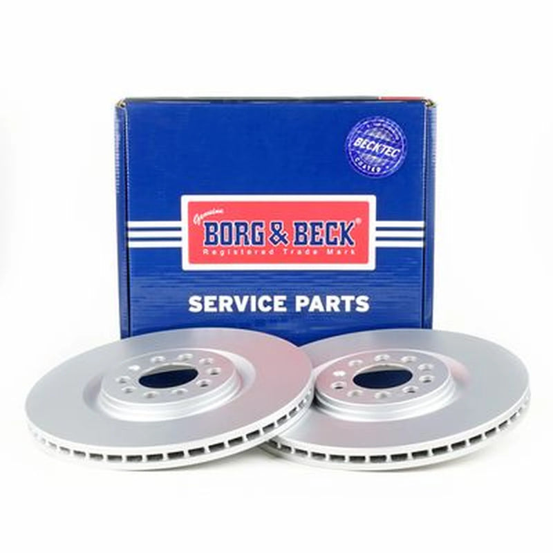 Borg & Beck Front Brake Discs & Pads fits VW Golf 1999-2006 1.8 1.9 2.3 2.8