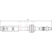 Apec Brake Hydraulic Hose Line Rear fits Volvo C30 2006-2012 1.6 1.8 2.0 2.4