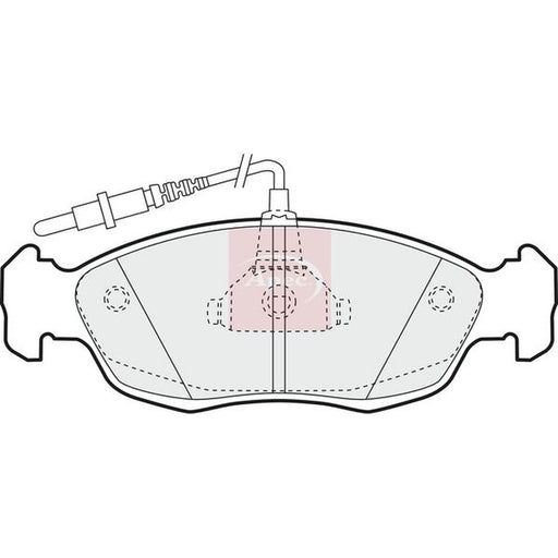 Apec Front Brake Pad Set fits Peugeot 106 I 1993-1996 1.6