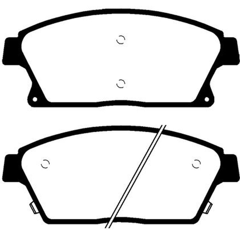 Abtex Front Brake Pad Set fits Chevrolet Cruze 2009-2015 1.4 1.6 1.7 1.8 2.0