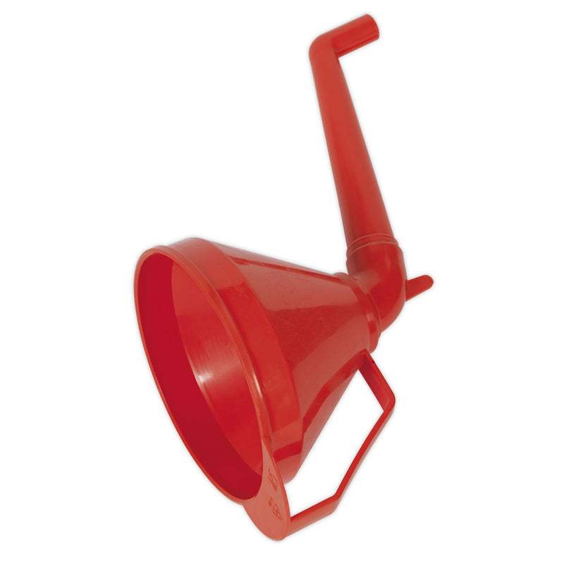 Sealey Funnel with Fixed Offset Spout & Filter Medium160mm F16 Sealey - Dynamic Drive