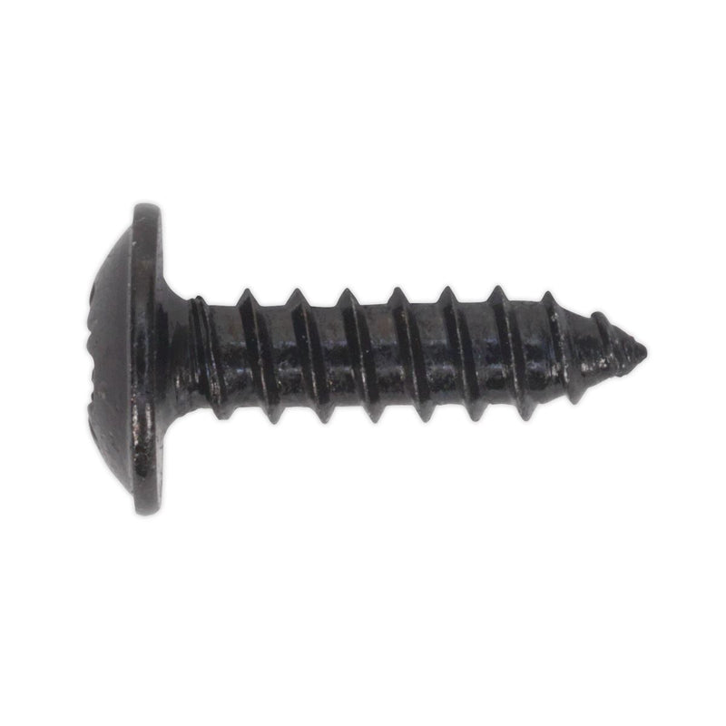 Sealey Self Tapping Screw 3.5 x 13mm Flanged Head Black Pozi Pack of 100 BST3513 Sealey - Dynamic Drive