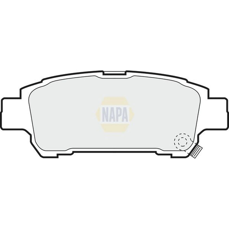 NAPA Rear Brake Pad Set fits Toyota Alphard I 2003-2008 2.4 3.0