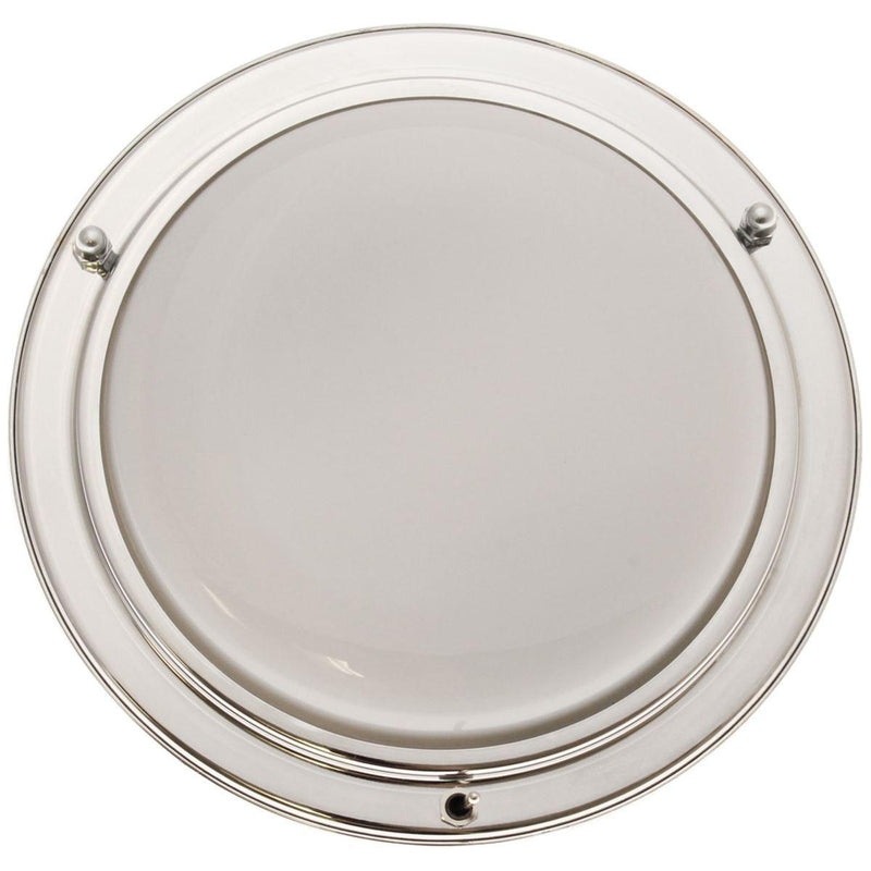 6 1/2" Recess Light LED Chrome Opal Switched Nova - Dynamic Drive