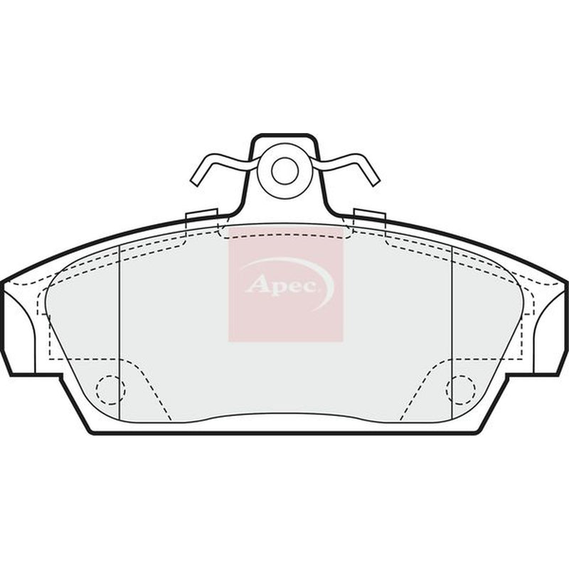 Apec Front Brake Pad Set fits MG Mgf 1995-2002 1.6 1.8