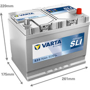 Varta Battery 12V 70Ah 630A 570412063
