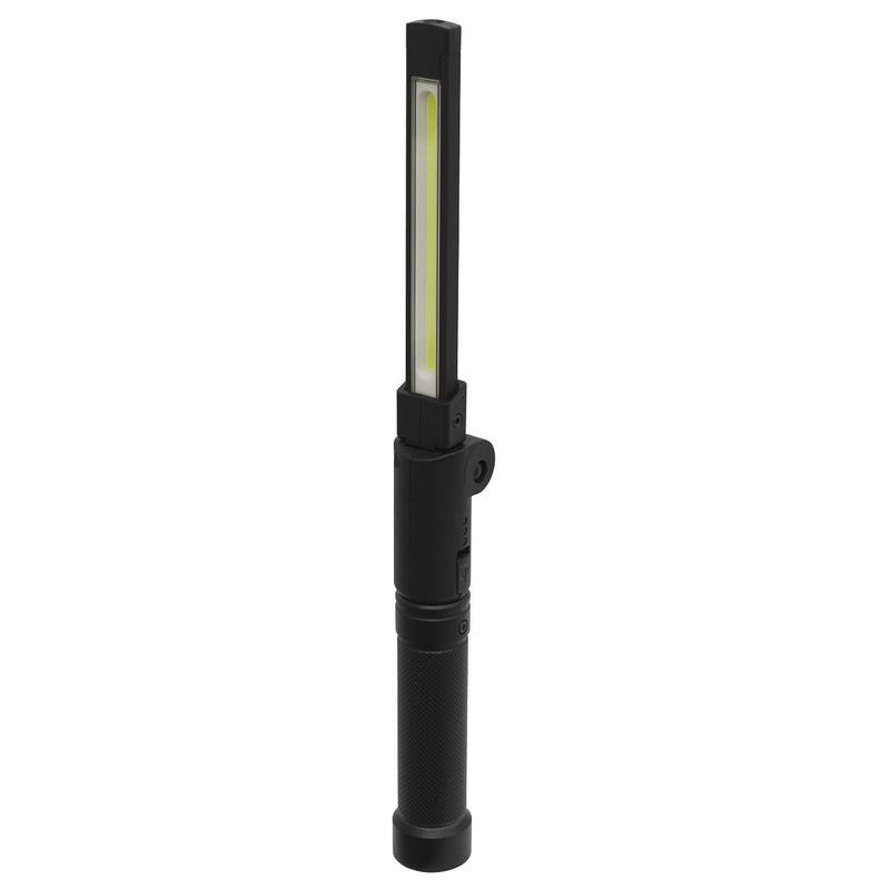 Sealey Rechargeable Aluminium Folding Pocket Light 2 COB & 1 SMD LED Sealey  - Dynamic Drive