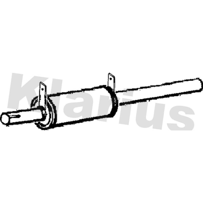 Klarius Box With Tail Pipe Rear fits Reliant Rialto 1981-1998