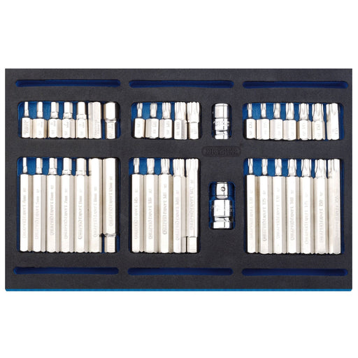 Draper Screwdriver Insert Bit Set in 1/4 Drawer EVA Insert Tray (40 Piece) 63515 Draper - Dynamic Drive