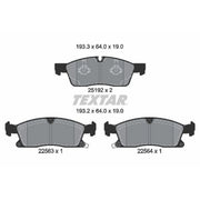 Textar Front Brake Pad Set 2519209