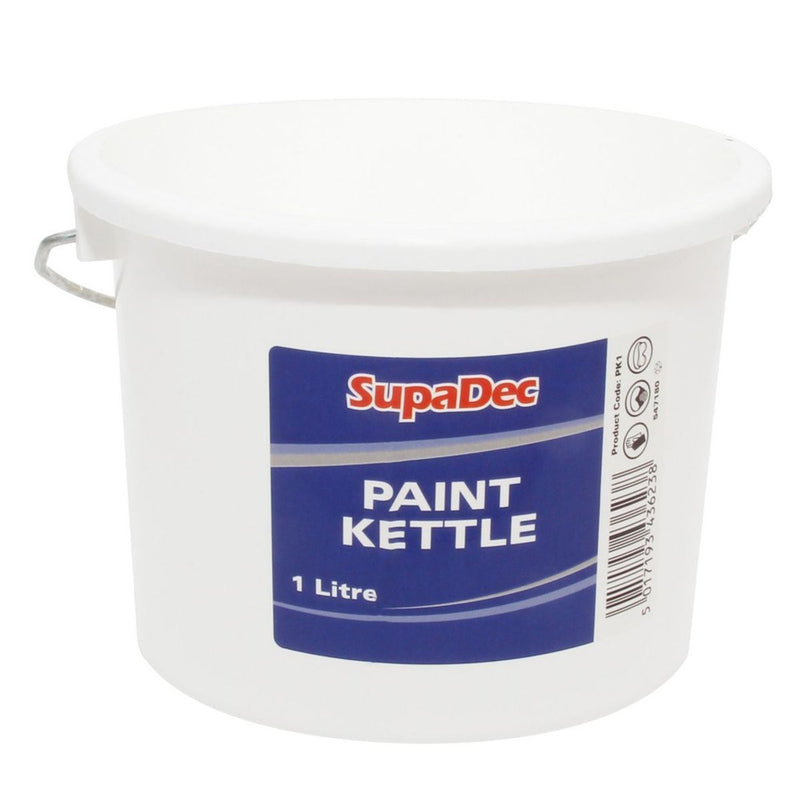 Supadec 1L Paint Kettle: Handy Paint Mixing Pot with Handle and Lid Supadec - Dynamic Drive
