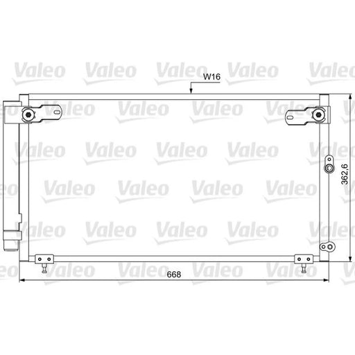 Valeo Air Conditioning Condenser 814047