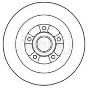 Borg & Beck Front & Rear Brake Discs & Pads fits Renault Grand Scénic III