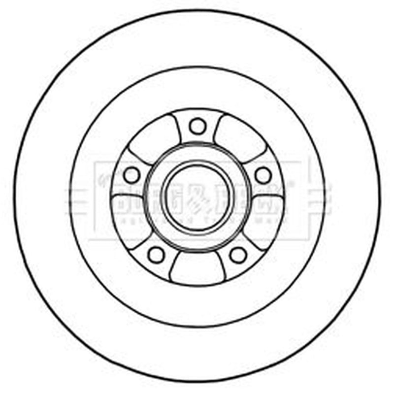 Borg & Beck Front & Rear Brake Discs & Pads fits Renault Grand Scénic III