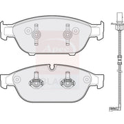 Apec Black Front Brake Pad Set fits Audi A6 Allroad C7 2012-2018 3.0