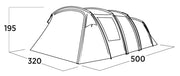 Easy Camp Hamra 5 Pole Tent Blue 5 Person Easy Camp - Dynamic Drive