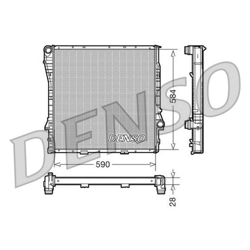 Denso Engine Radiator fits BMW X5 2000-2006 3.0