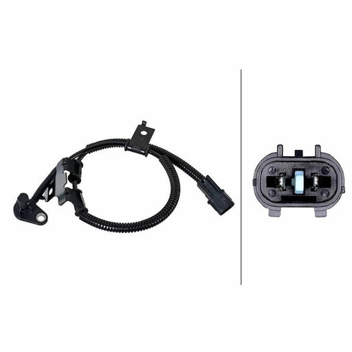 Hella ABS Wheel Speed Sensor Front Right fits Hyundai I10 I 2007-2018