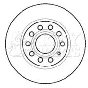 Key Parts Front & Rear Brake Discs & Pads fits Skoda Superb I 2001-2008