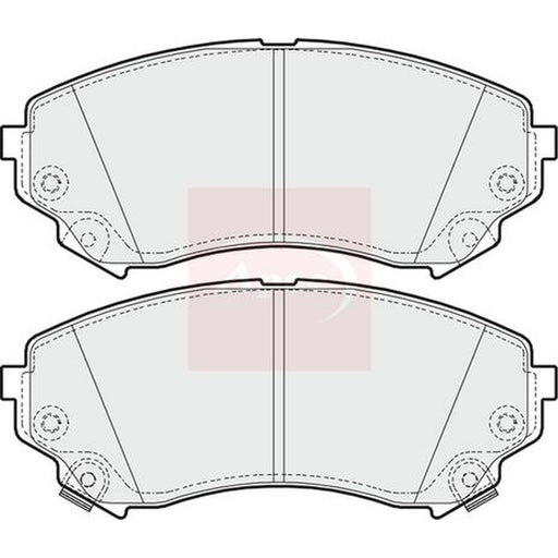Apec Front Brake Pad Set fits Cadillac Cts 2008-2013 2.8 3.0 3.6