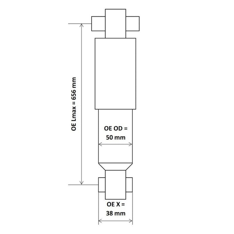 KYB Shock Absorber Damper Strut Rear fits Iveco Daily III 2001-2006