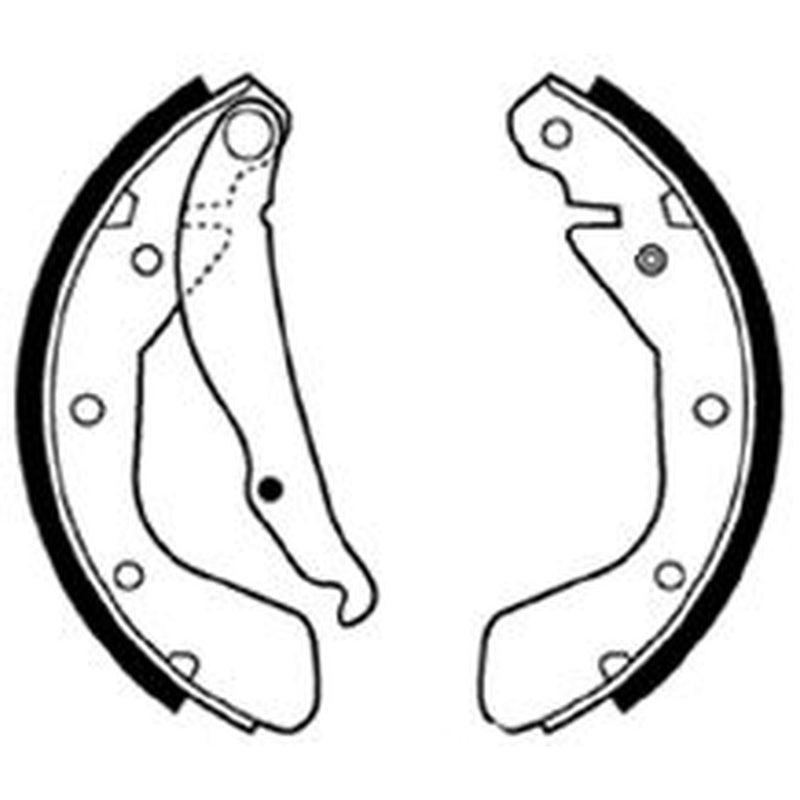 Abtex Brake Shoe Set Axle Kit fits Daewoo Espero 1993-1999 1.5 1.8 2.0
