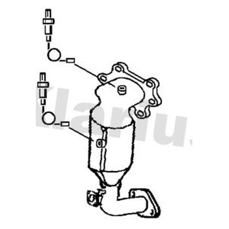 Klarius Catalyst Type Approved With Pipe fits Honda Hr-V 2015 on 1.5