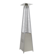 Dellonda Pyramid Gas Patio Heater 13kW Commercial Garden Use Stainless Steel Dellonda  - Dynamic Drive