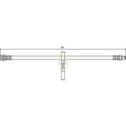 NAPA Brake Hydraulic Hose Line inner NBH1281