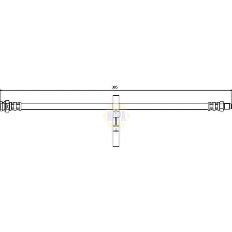 NAPA Brake Hydraulic Hose Line inner NBH1281