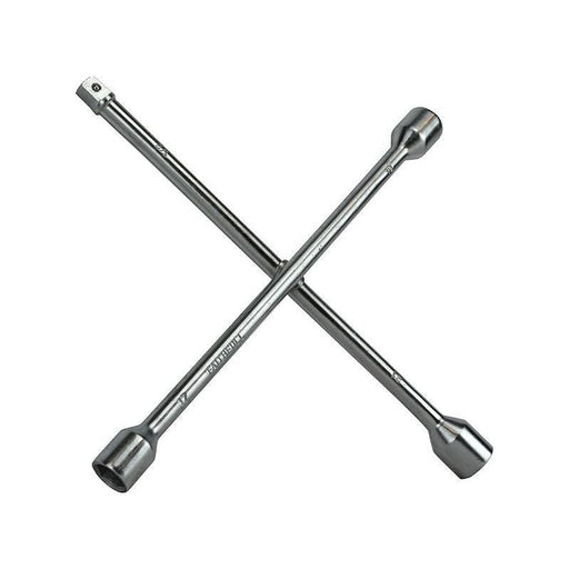 Faithfull 4-Way Wheel Brace Chrome Plated 14in Faithfull - Dynamic Drive