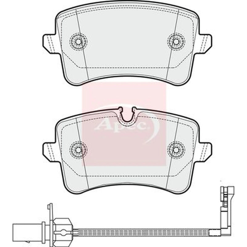 Apec Rear Brake Pad Set PAD1815