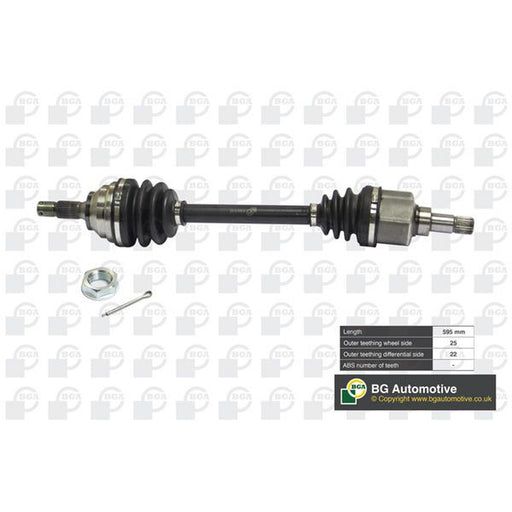 BGA CV Drive Shaft Driveshaft Front Left fits Citroën Berlingo 1996-2011 1.1 1.4