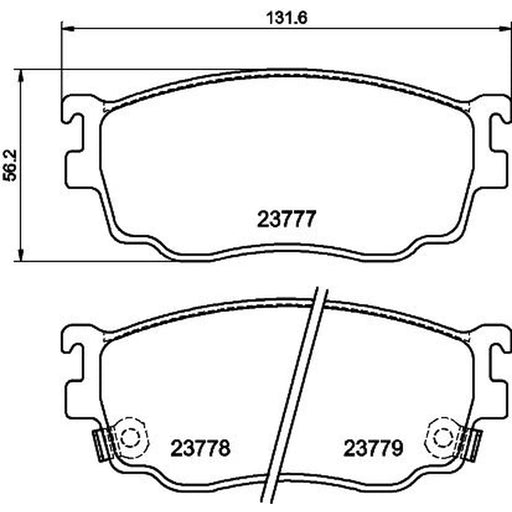 Mintex Front & Rear Brake Discs & Pads fits Mazda 626 Station 1998-2002 2.0