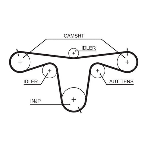Gates Timing Belt Cambelt 116 Teeth fits Opel Signum 2003-2008 3.0