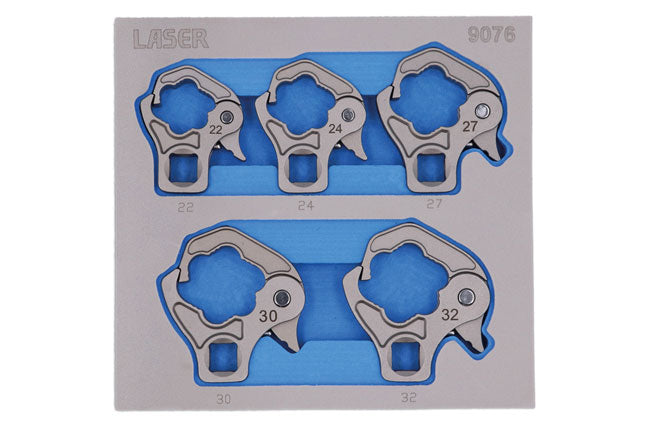 Laser Ratchet Flare Nut Wrench Set 1/2"D 22mm - 32mm Laser - Town Tools