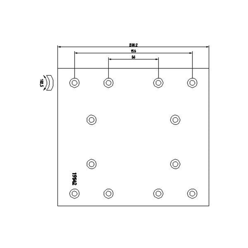 DON Don Cv Brake Lining Set fits Volvo FL6 1991-2000