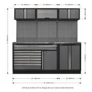 Sealey Superline Pro 2.04m Storage System Stainless Steel Worktop Sealey - Dynamic Drive