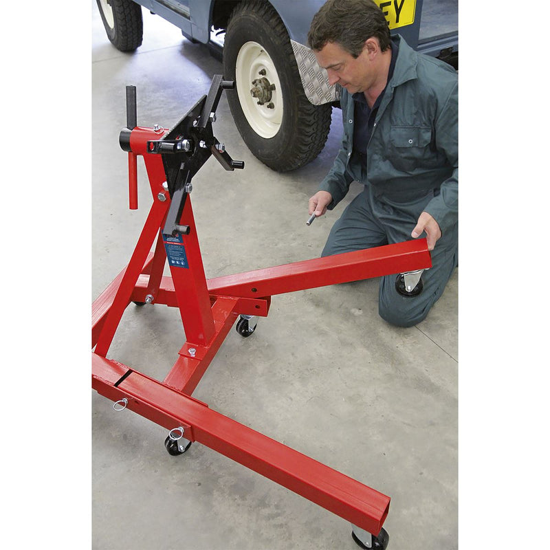 Sealey Folding Engine Stand 900kg ES900F Sealey - Dynamic Drive