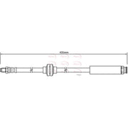 Apec Brake Hydraulic Hose Line Front fits Fiat 500X 2014-2020