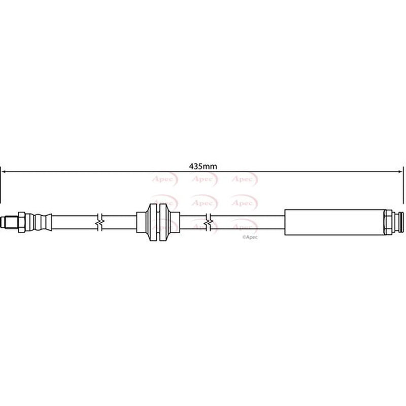 Apec Brake Hydraulic Hose Line Front HOS4143
