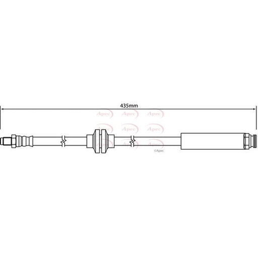 Apec Brake Hydraulic Hose Line Front HOS4143