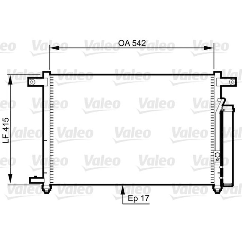 Valeo Air Conditioning Condenser 814344