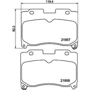 Mintex Front Brake Pad Set fits Toyota Celica 1994-1999 2.0