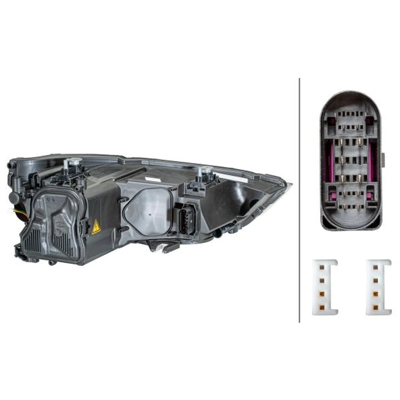 Hella Headlight Headlamp D3S (Gas Discharge Lamp) Left fits Audi A1 2010-2018