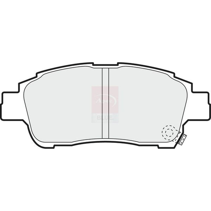 Apec Front Brake Pad Set fits Toyota Yaris/Vitz 1999-2005 1.0 1.3 1.4