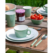 Bo-Camp Dinner Plate Two Tone Melamine 4 Pieces Green Bo-Camp - Dynamic Drive