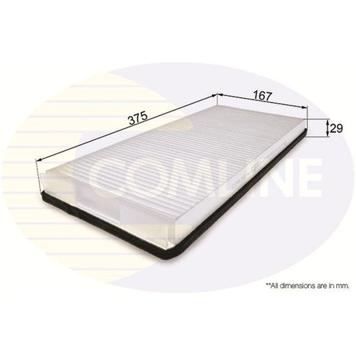 Comline Cabin Air Filter (Pollen Filter) fits Mercedes-Benz Sprinter 2-T